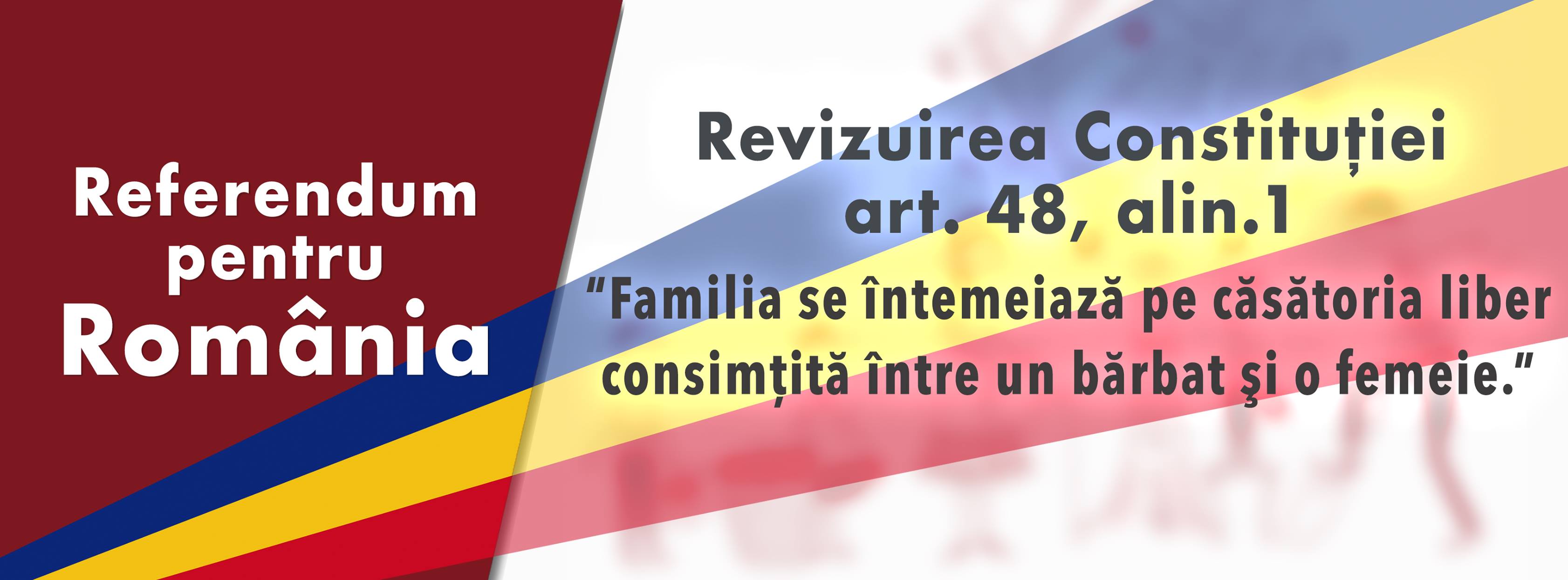 referendum pentru romania si familia traditionala - casatoria dintre un barbat si o femeie