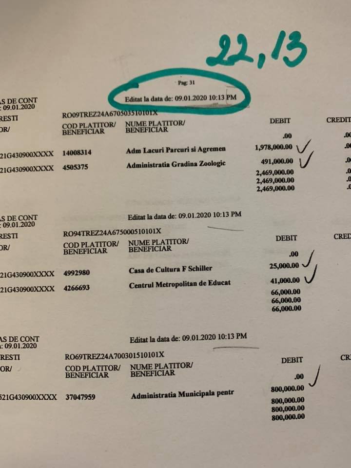 DOVADA CA MINISTERUL FINANTELOR A TRIMIS BANII CATRE PRIMARIA MUNICIPIULUI BUCURESTI IN 9 IANUARIE 2020 ABIA DUPA ORA 22 CAND DEJA ERA PREA TARZIU DOVADA CA MINISTERUL FINANTELOR A TRIMIS BANII CATRE PRIMARIA MUNICIPIULUI BUCURESTI IN 9 IANUARIE 2020 ABIA DUPA ORA 22 CAND DEJA ERA PREA TARZIU