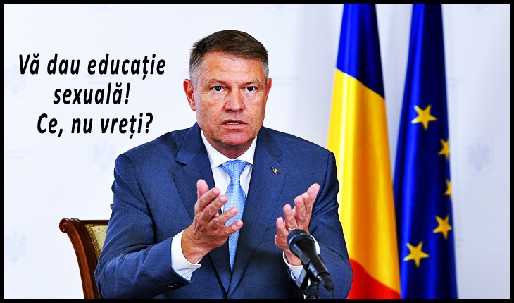 KLAUS IOHANNIS IN RAZBOI CU PARINTII COPIILOR CARORA DORESTE SA LE IMPUNA EDUCATIA SEXUALA