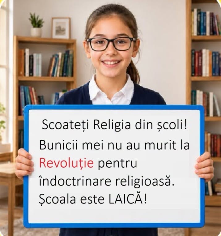 APELUL LA ELIMINAREA RELIGIEI DIN SCOLI ESTE ABSOLUT REVOLTATOR PENTRU ORICE OM CU BUN SIMT
